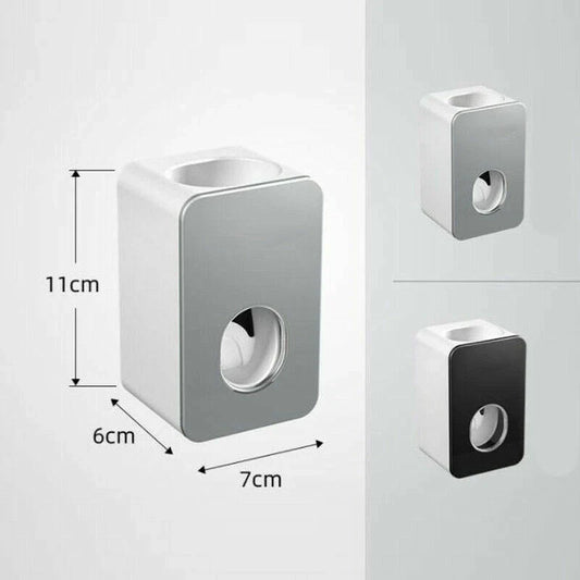 Bathroom Toothpaste Dispenser Holder Extrusion Squeezer Wall Mount Stand Device