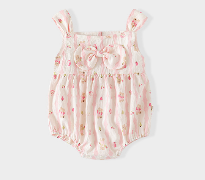Sleeveless baby jumpsuit