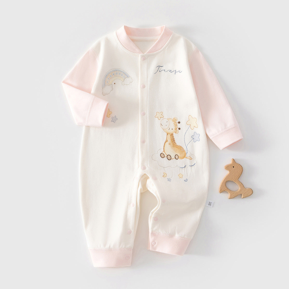Unisex Baby Solid Color Romper