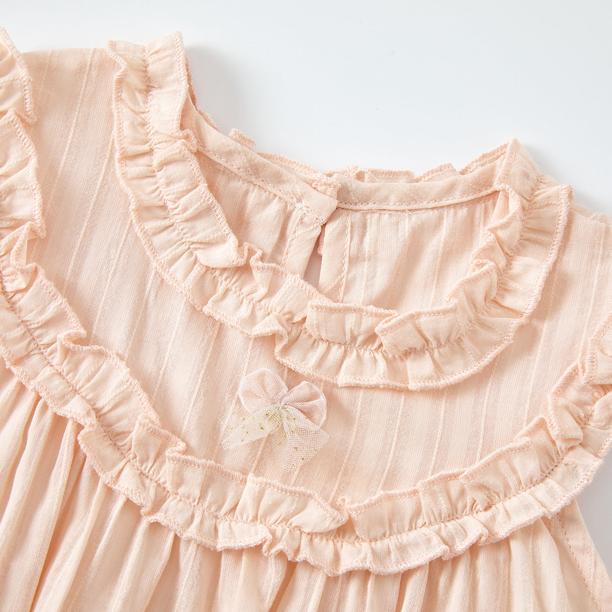 Ruffled Collar Baby Girl Romper