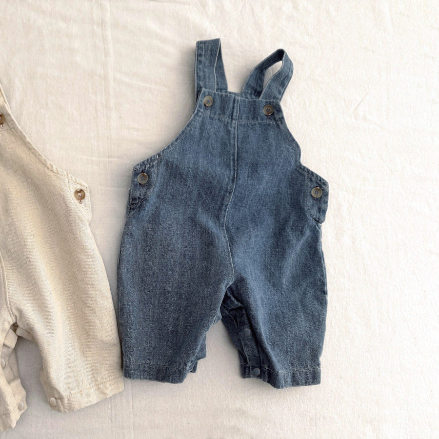 Baby Clothes Infant Denim Overalls Romper Unisex Baby Bodysui