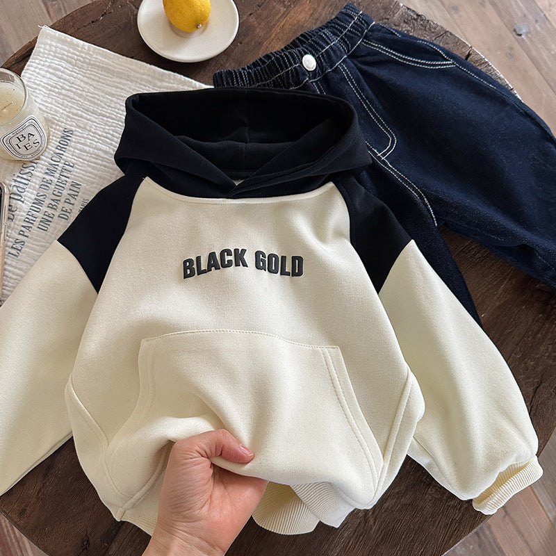 Baby Color Block Pullover Hoodie