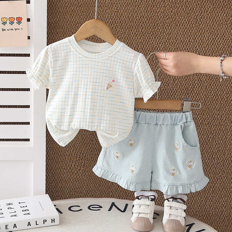 Baby Short Sleeve & Shorts 2-Piece Set