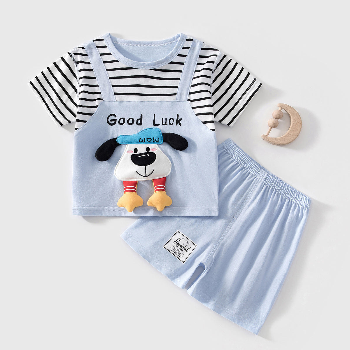 Baby Short Sleeve Romper Lightweight Cute Cartoon Baby Outfit for Newborns