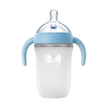Wide-Neck Soft Silicone Baby Feeding Bottle with Natural Nipple
