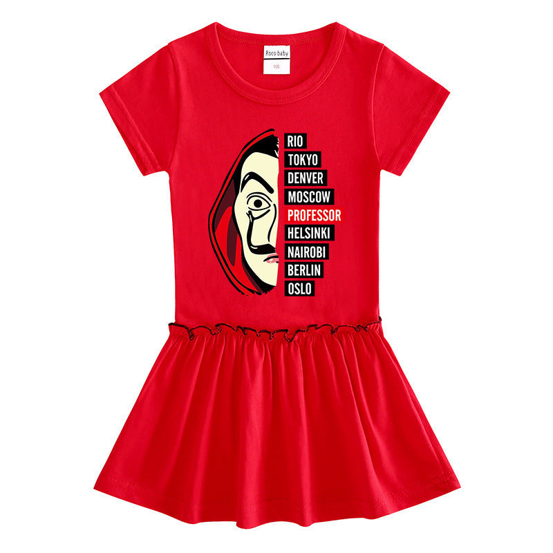 Soft Cotton Baby Girl Dress – Short Sleeve Casual Wear