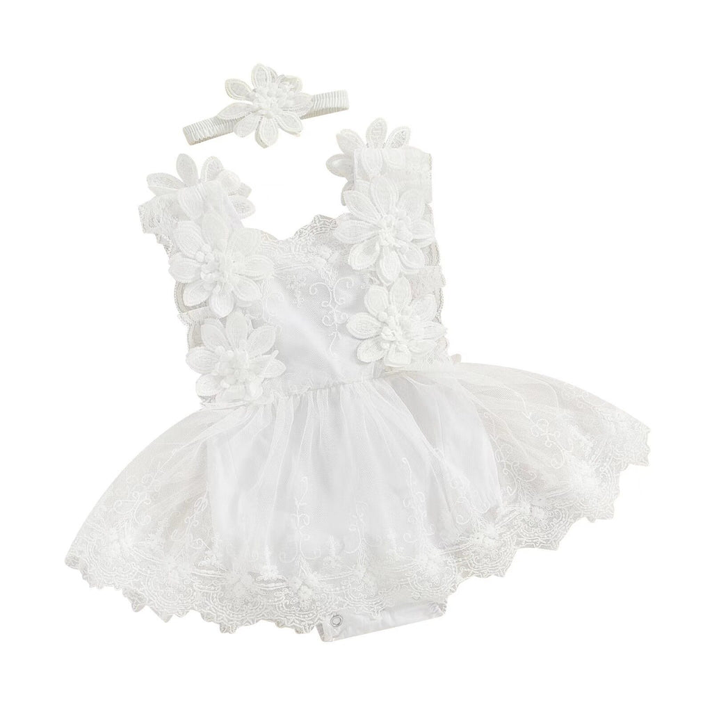 Baby Girl Lace Crawler Outfit