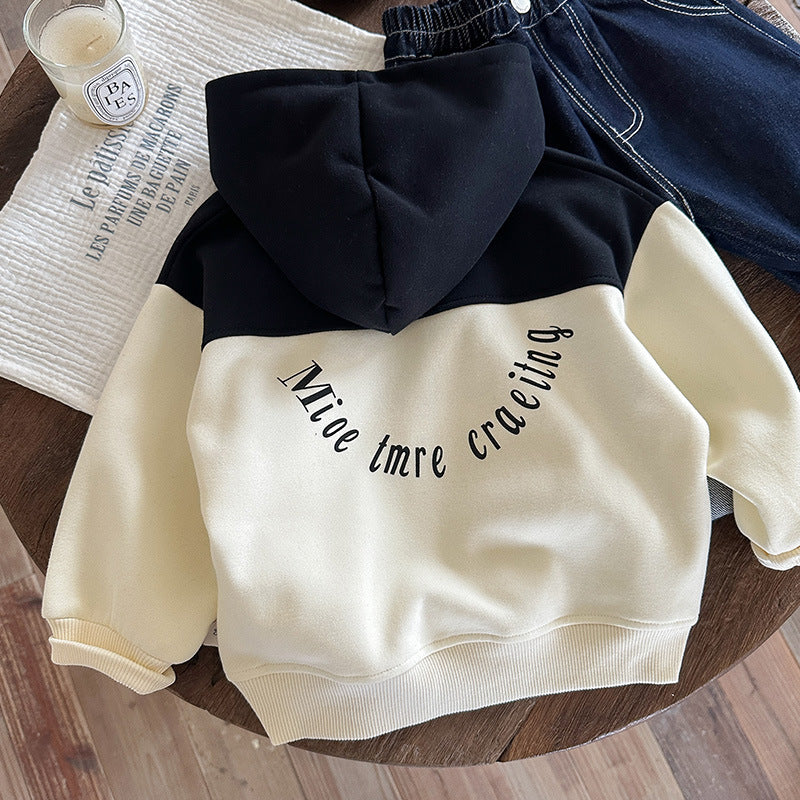 Baby Color Block Pullover Hoodie