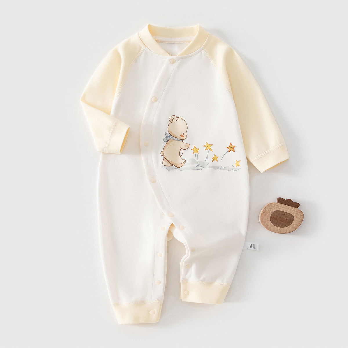 Unisex Baby Solid Color Romper