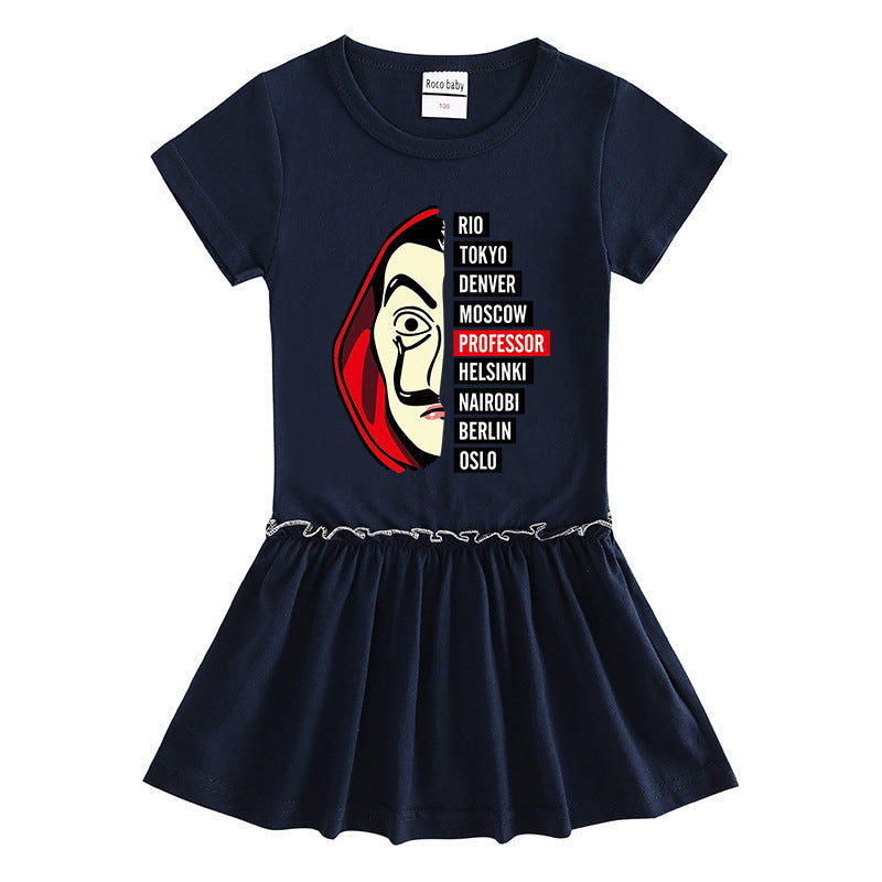 Soft Cotton Baby Girl Dress – Short Sleeve Casual Wear