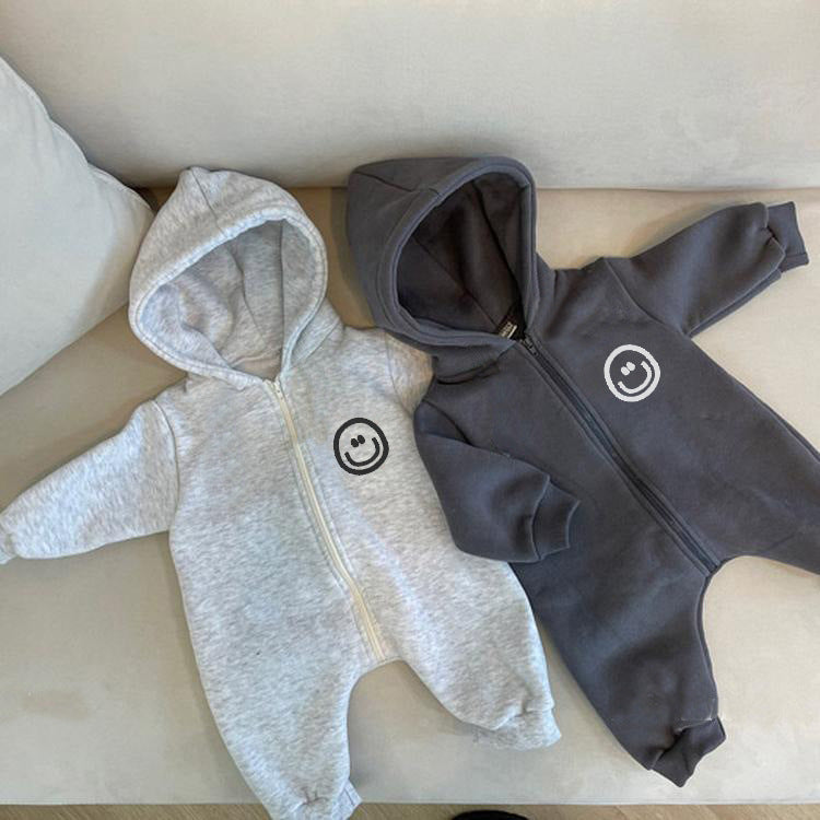 Baby Cartoon Hooded Jumpsuit