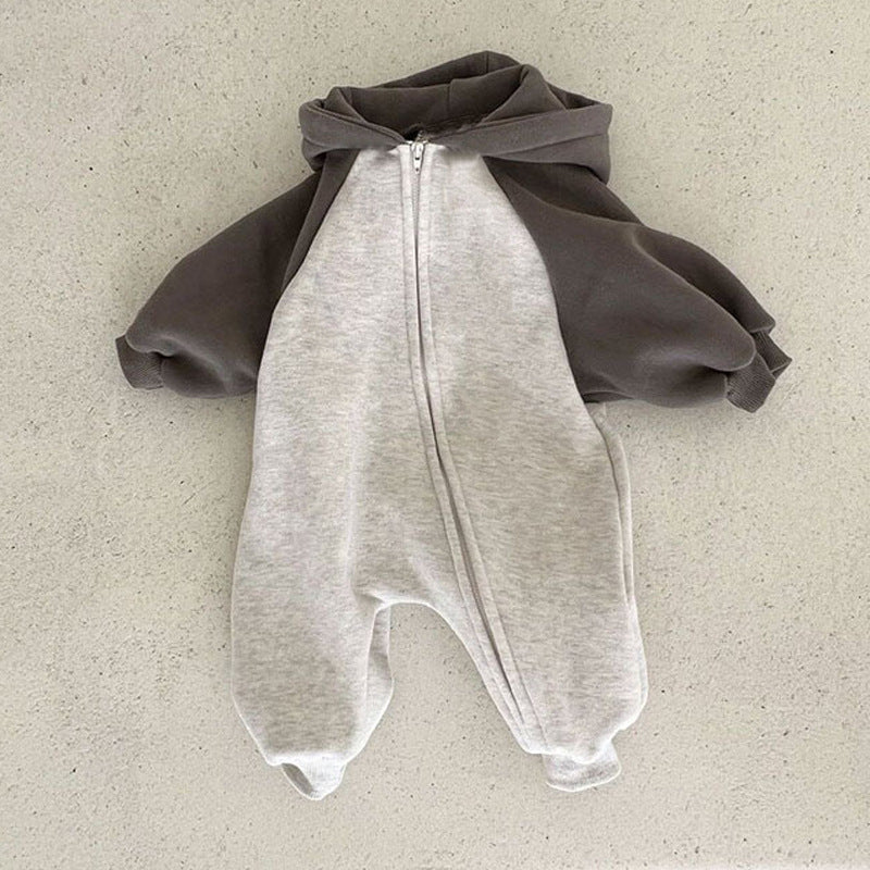 Baby Fleece Crawling Jumpsuit