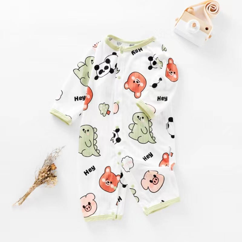 Baby Long Sleeve Bodysuit Newborn Clothes Unisex Baby Romper Modal
