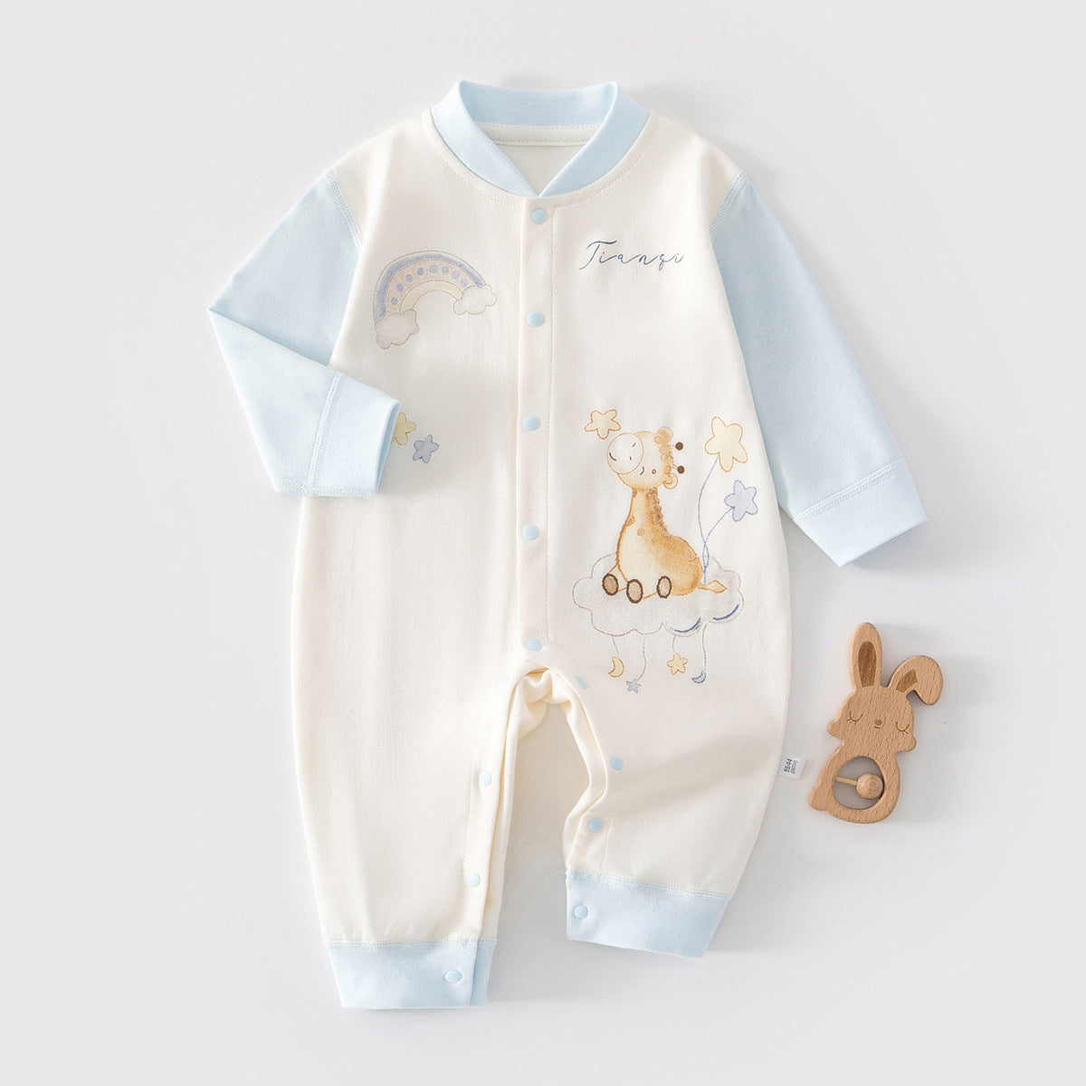 Unisex Baby Solid Color Romper