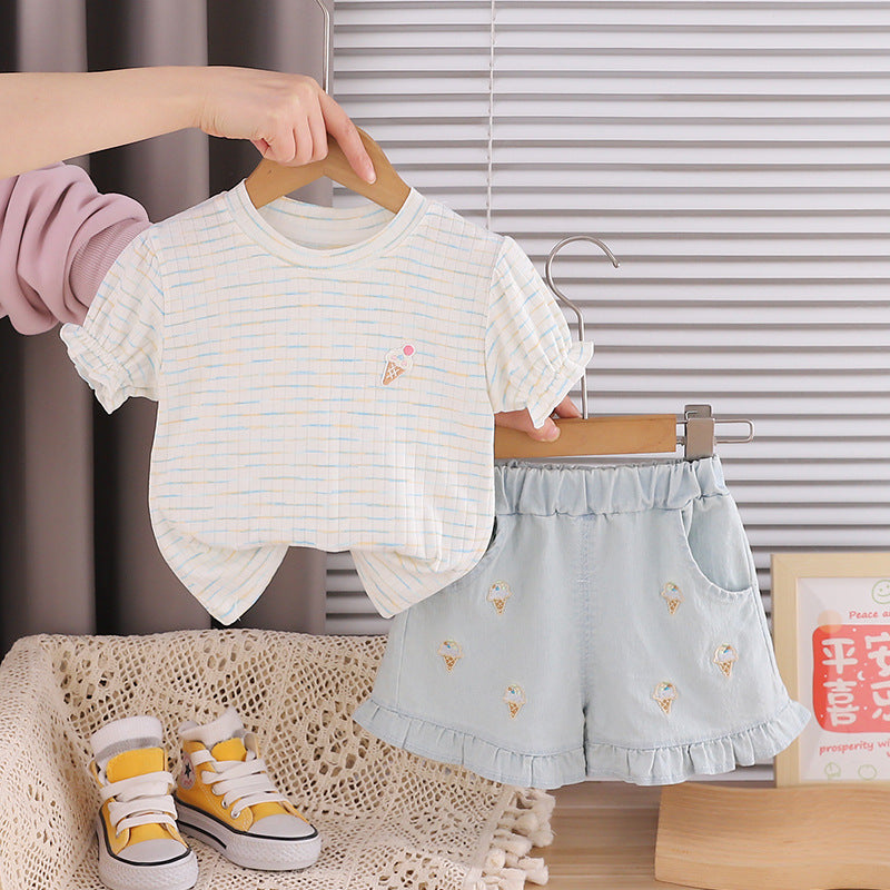 Baby Short Sleeve & Shorts 2-Piece Set