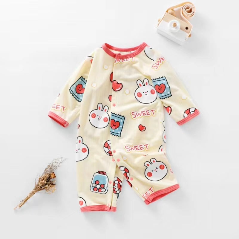 Baby Long Sleeve Bodysuit Newborn Clothes Unisex Baby Romper Modal