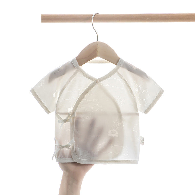 Summer Half Back Baby Thin Baby Short Sleeve Top
