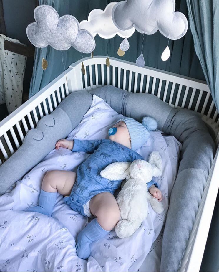Soft Crocodile Plush Crib Bumper — Animal Nursery Decor & Baby Gift