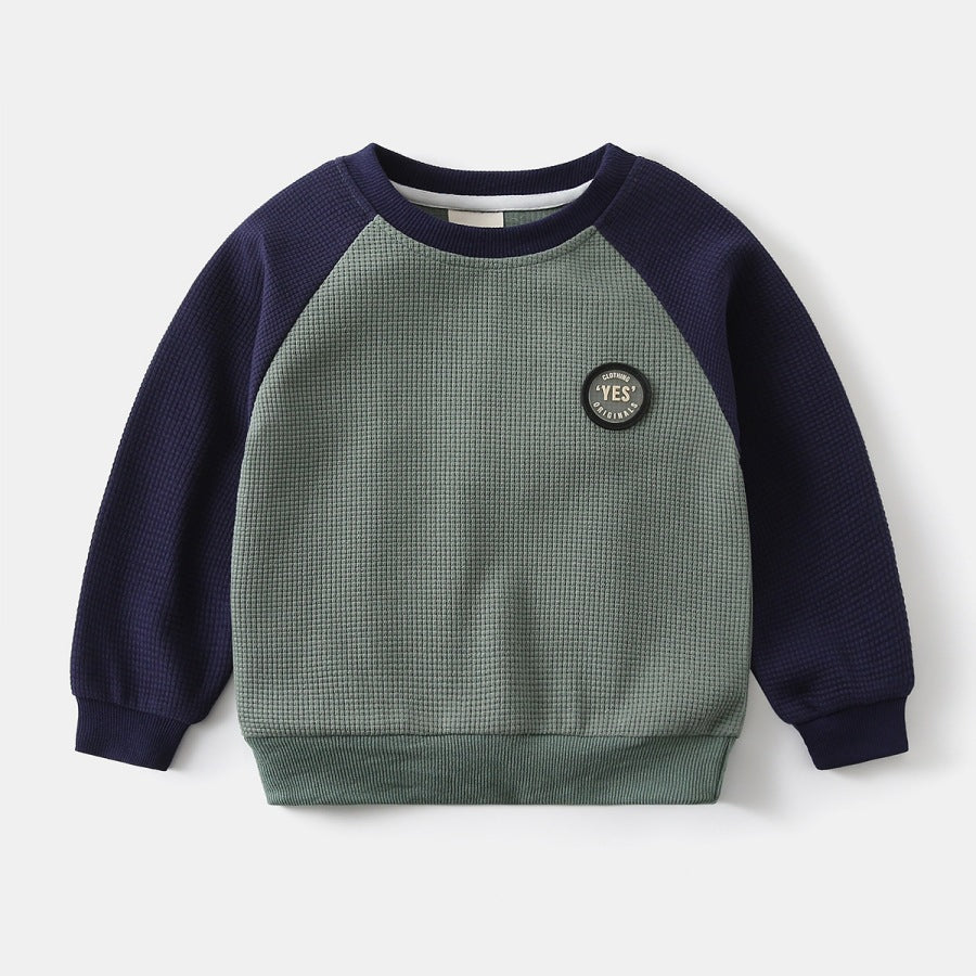 Kids Round Neck Pullover Hoodie
