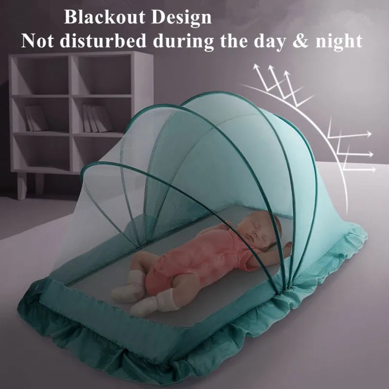 Portable Foldable Crib Mosquito Net — Baby Tent & Sleeping Canopy