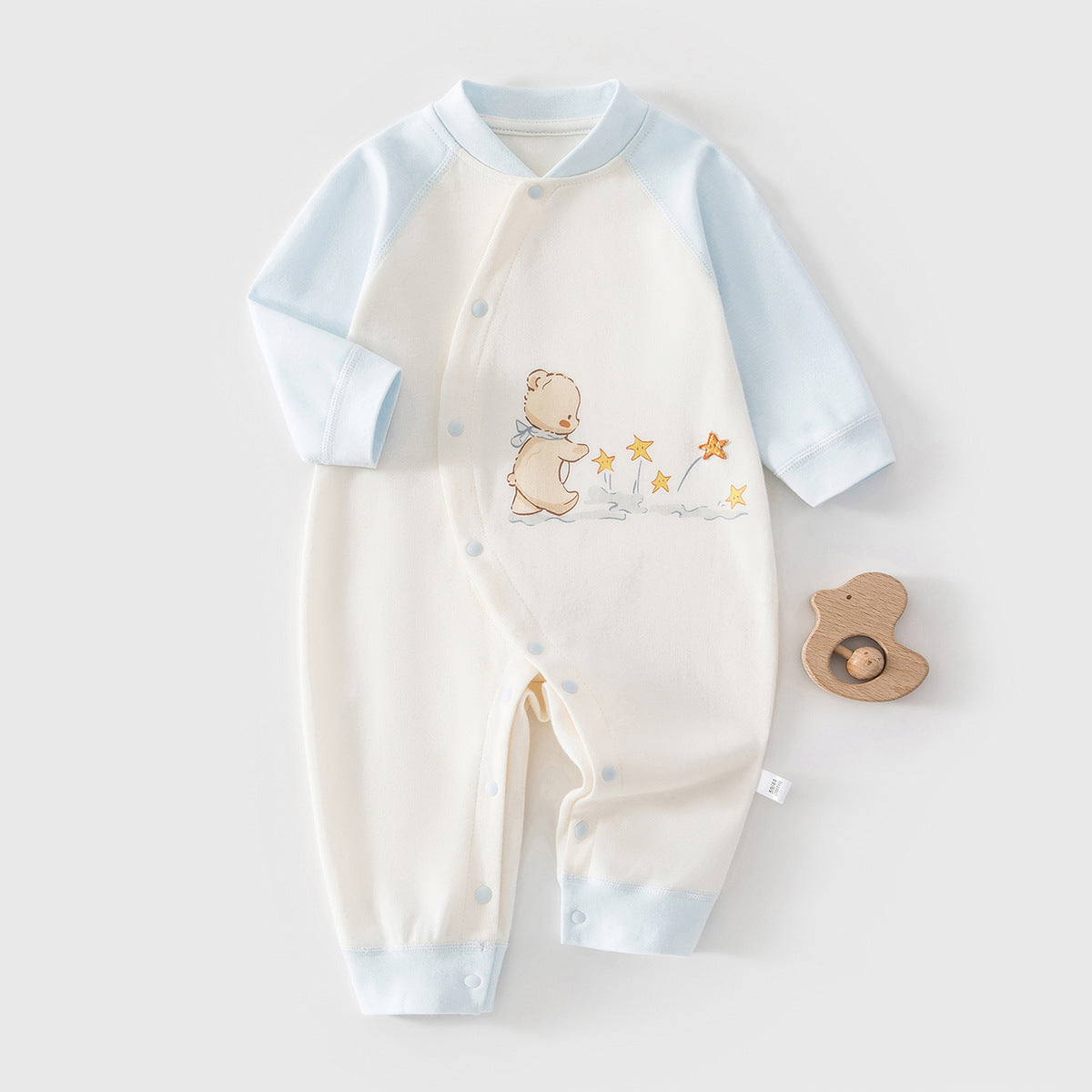 Unisex Baby Solid Color Romper