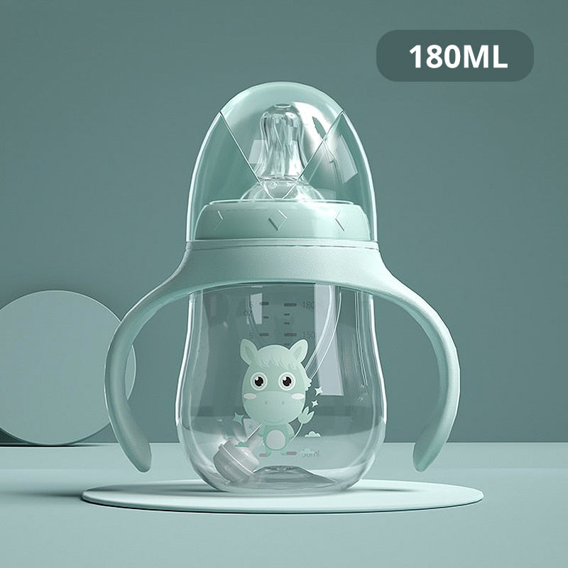 Wide-Neck BPA-Free Baby Feeding Bottle