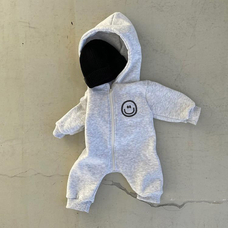 Baby Cartoon Hooded Jumpsuit