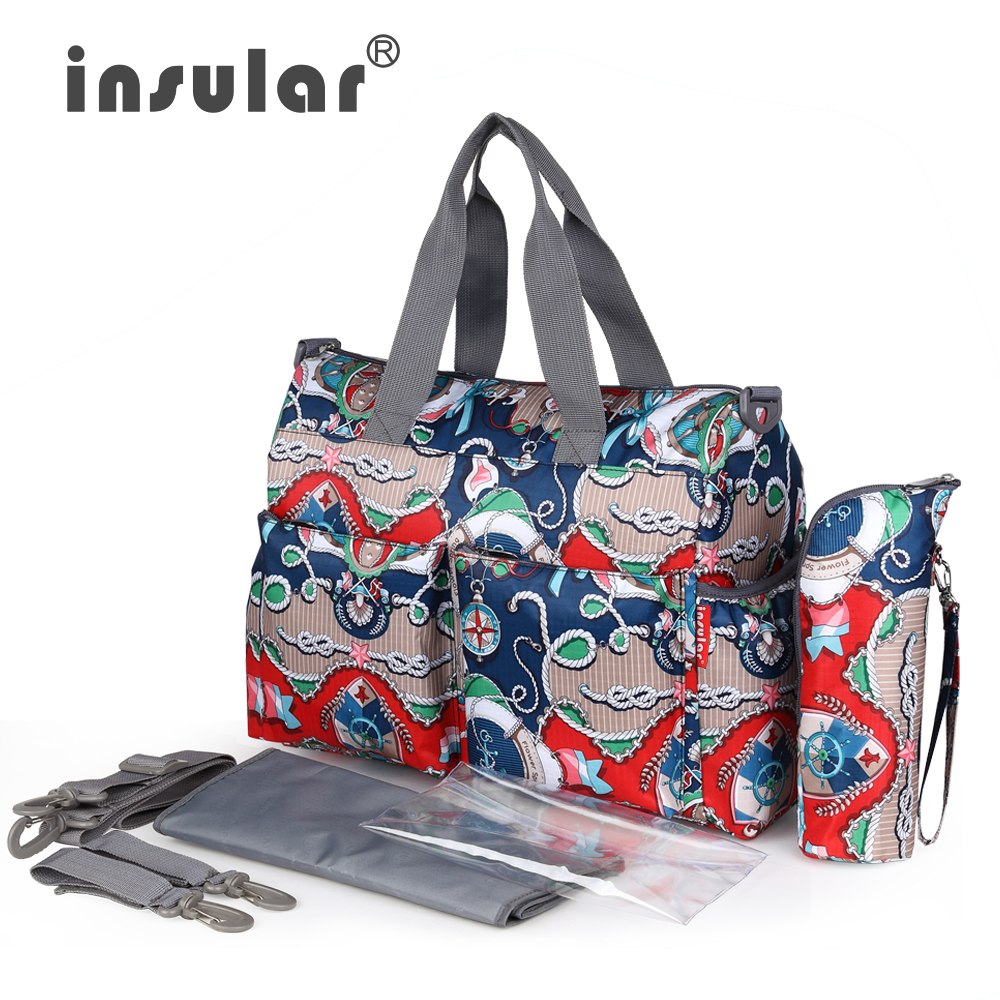Urban Series Fashion Multifunctional Baby Diaper Bag Waterproof Nappy Changing Bag Mommy Stroller Bag