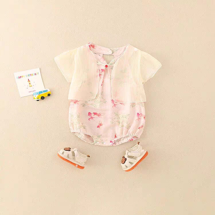 Baby Summer Lightweight Girl Baby Onesie Princess Bodysuit