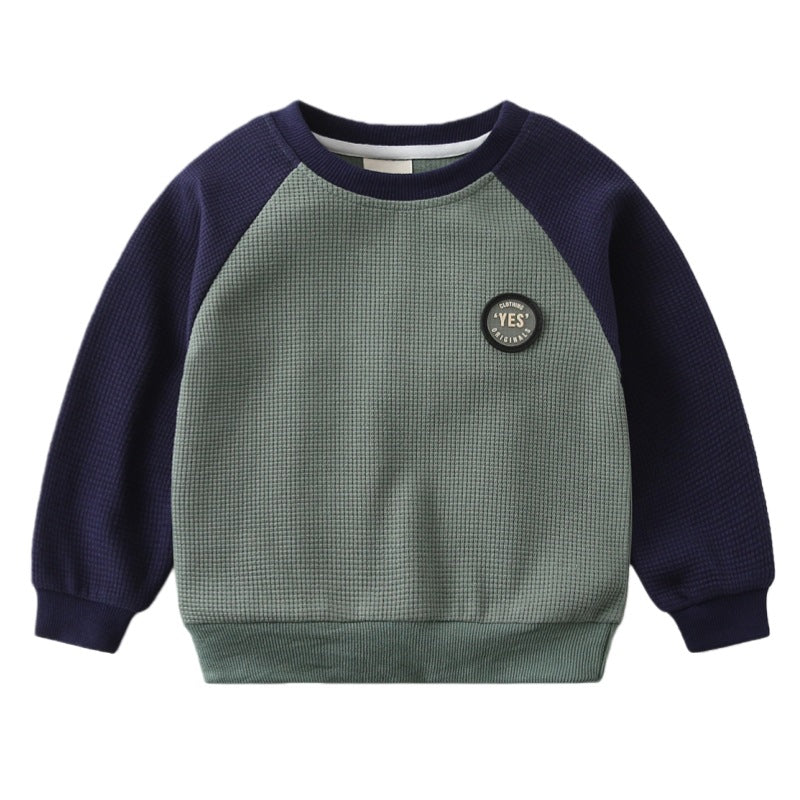 Kids Round Neck Pullover Hoodie