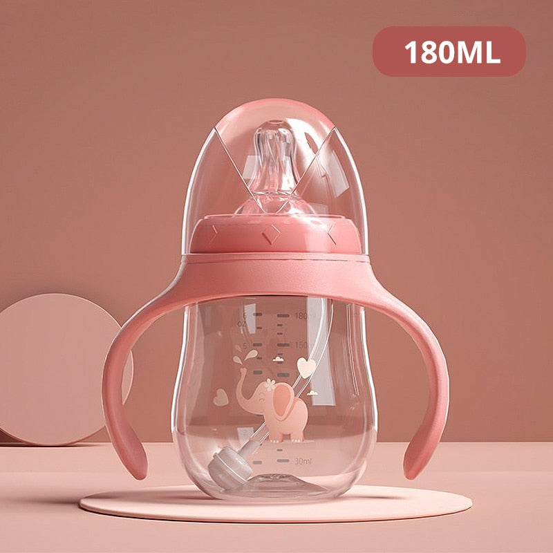 Wide-Neck BPA-Free Baby Feeding Bottle