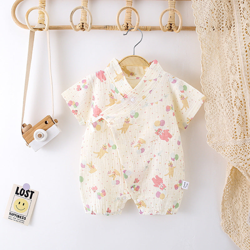Baby Short Sleeve Snap Romper