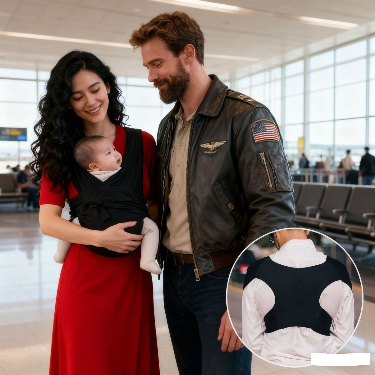 Front-Facing Baby Wrap Carrier for Newborns