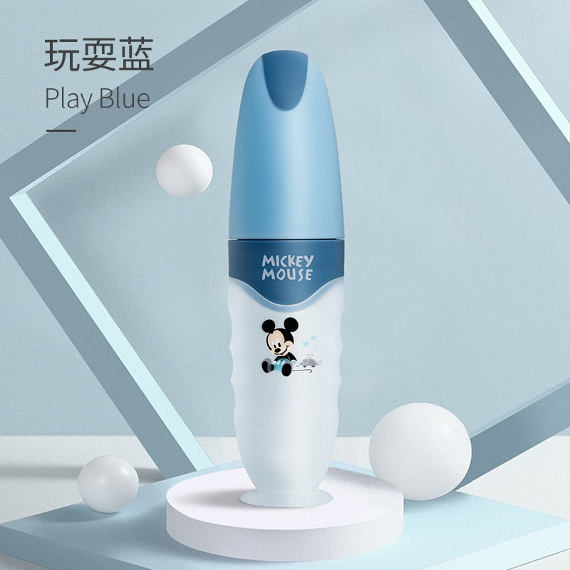 Silicone Squeeze Baby Food Feeding Spoon