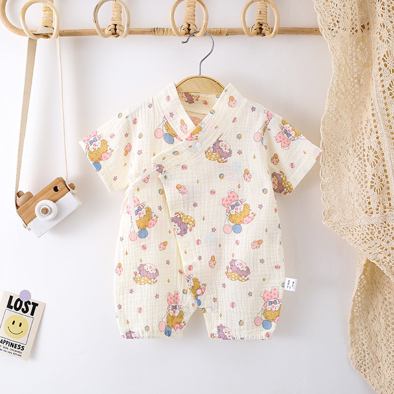 Baby Short Sleeve Snap Romper