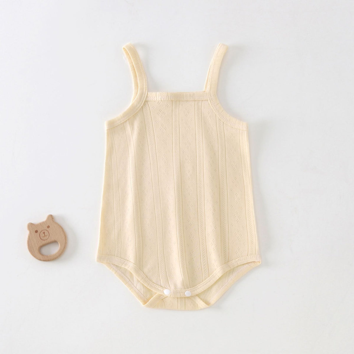 Baby Solid Color Sleeveless Sling Romper – Multi-Color