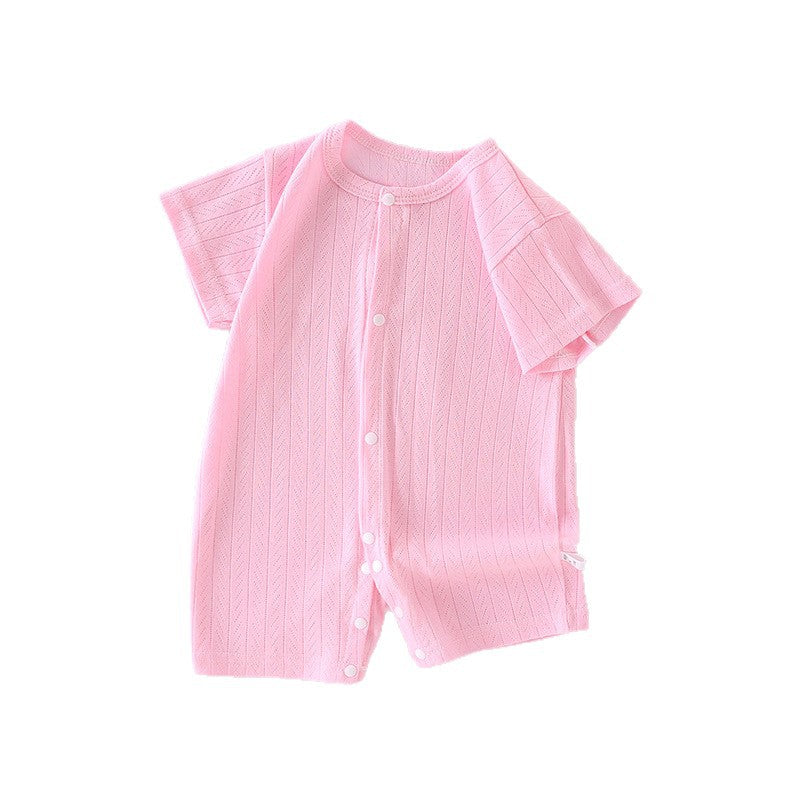 Baby Short Sleeve Zip Romper