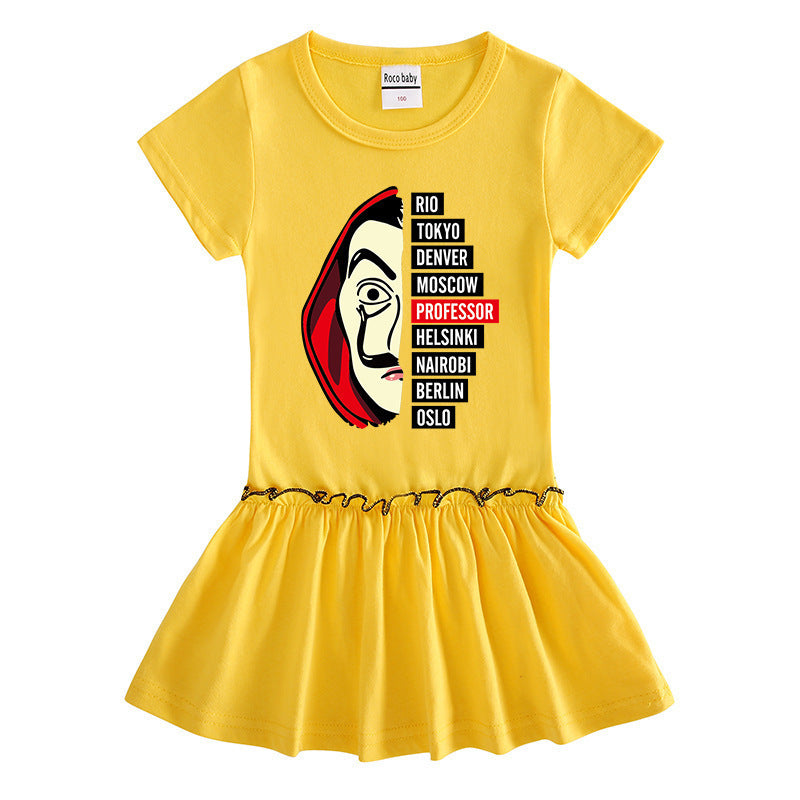 Soft Cotton Baby Girl Dress – Short Sleeve Casual Wear