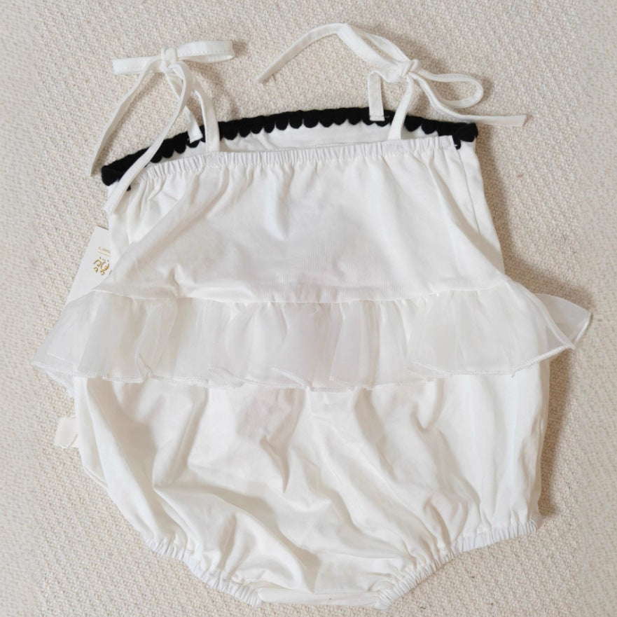 Baby Sleeveless Strap Romper