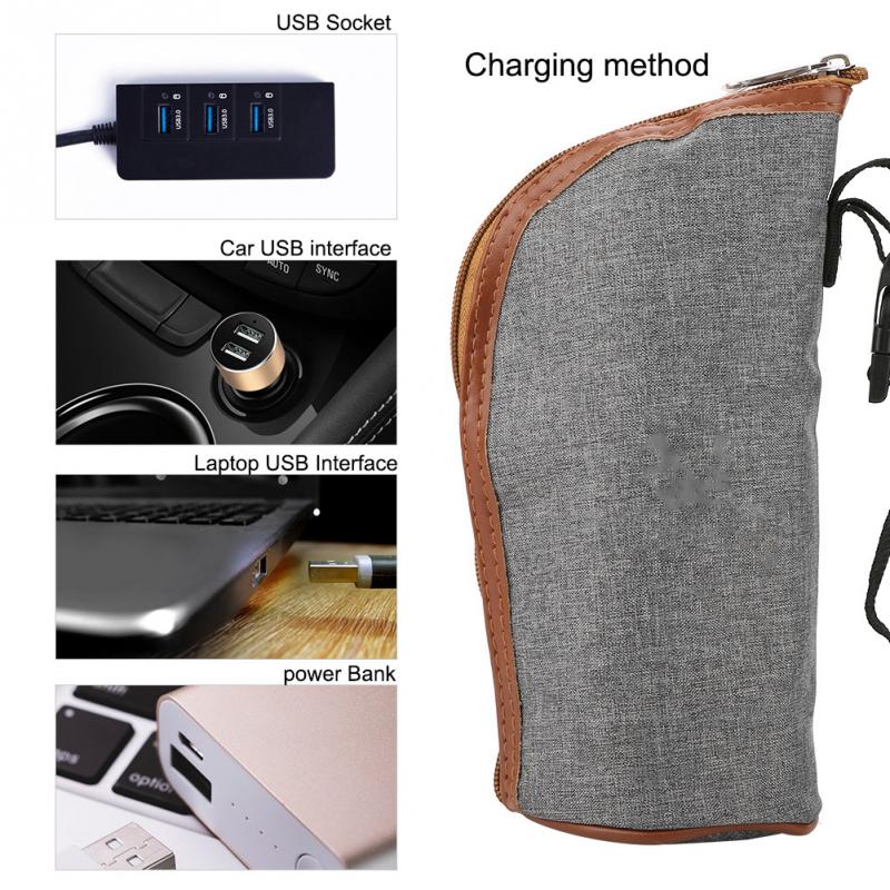 USB Portable Baby Bottle Warmer Heating Bag