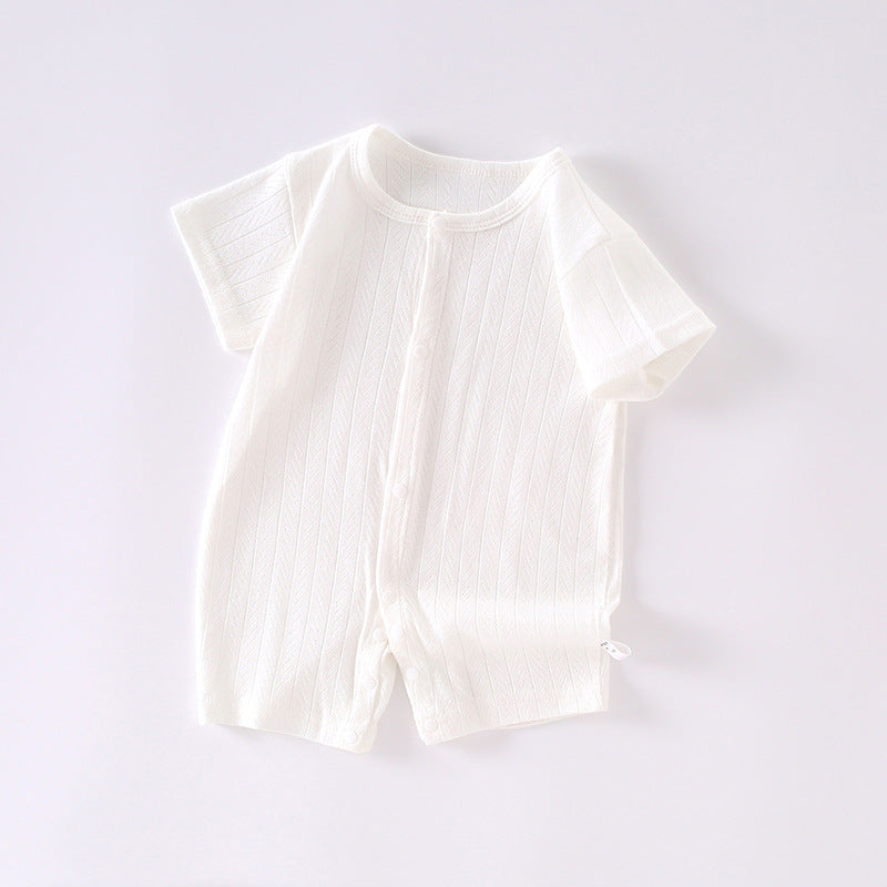 Baby Short Sleeve Zip Romper
