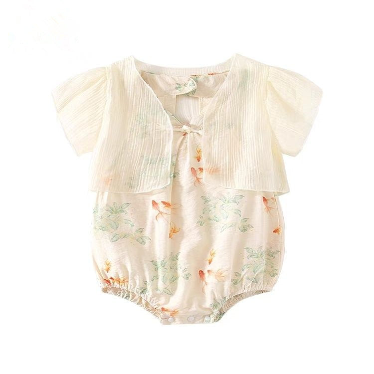 Baby Summer Lightweight Girl Baby Onesie Princess Bodysuit