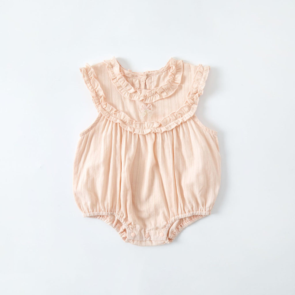 Ruffled Collar Baby Girl Romper