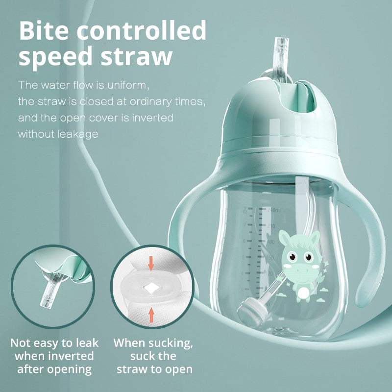 Wide-Neck BPA-Free Baby Feeding Bottle