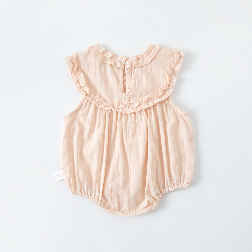 Ruffled Collar Baby Girl Romper