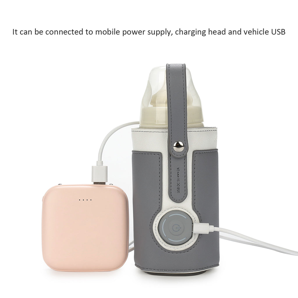 Portable 3-Speed Adjustable Baby Bottle Warmer Bag