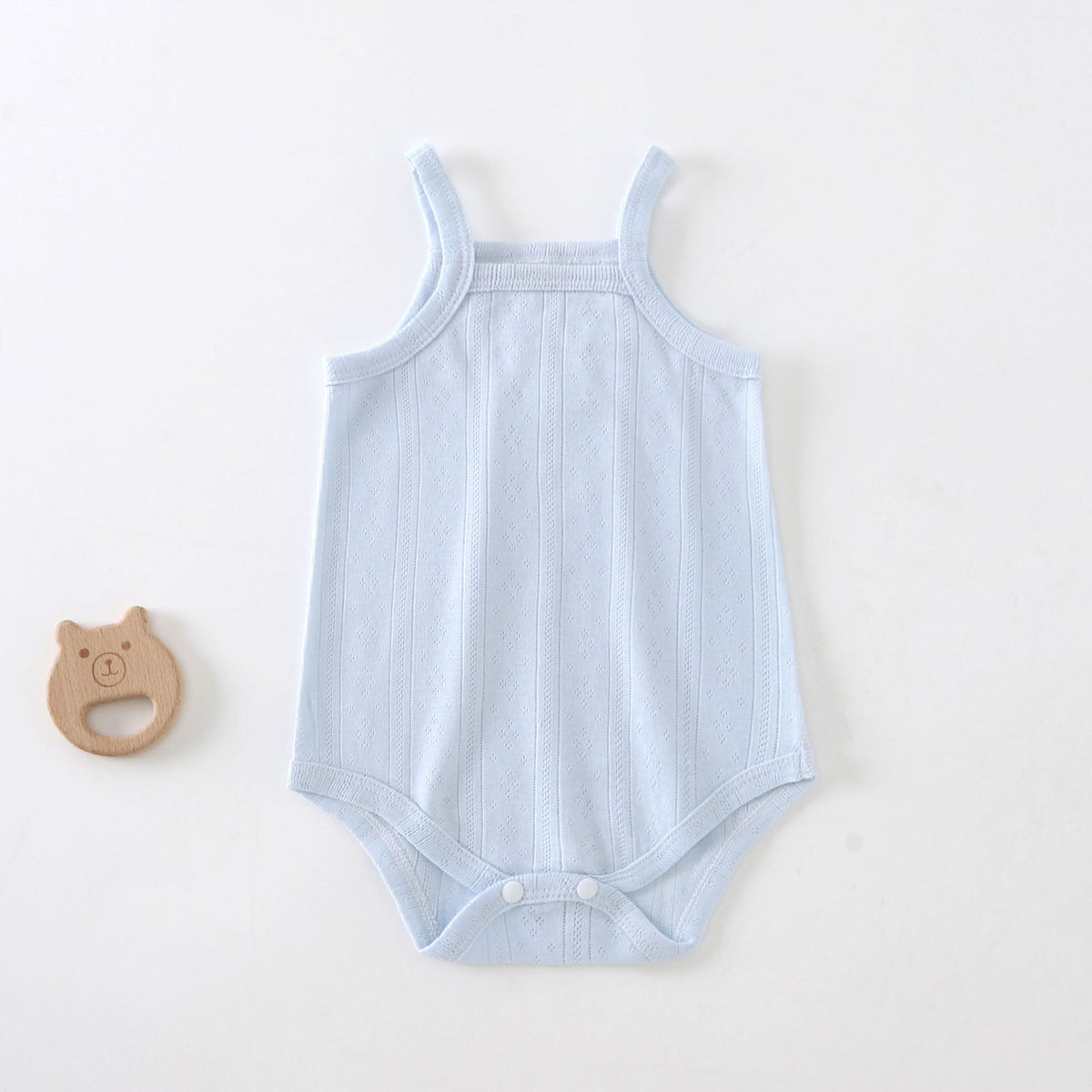 Baby Solid Color Sleeveless Sling Romper – Multi-Color