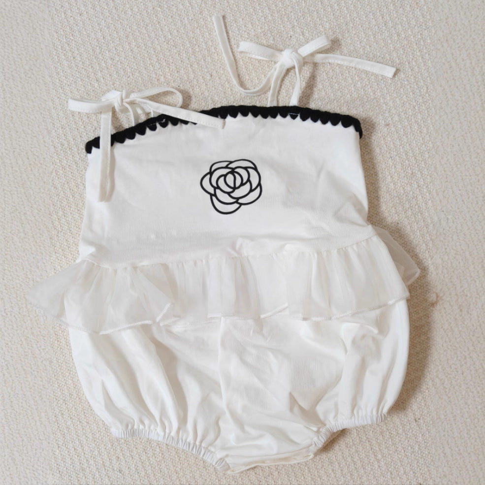 Baby Sleeveless Strap Romper
