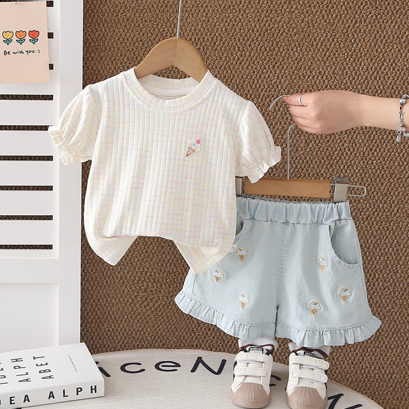 Baby Short Sleeve & Shorts 2-Piece Set