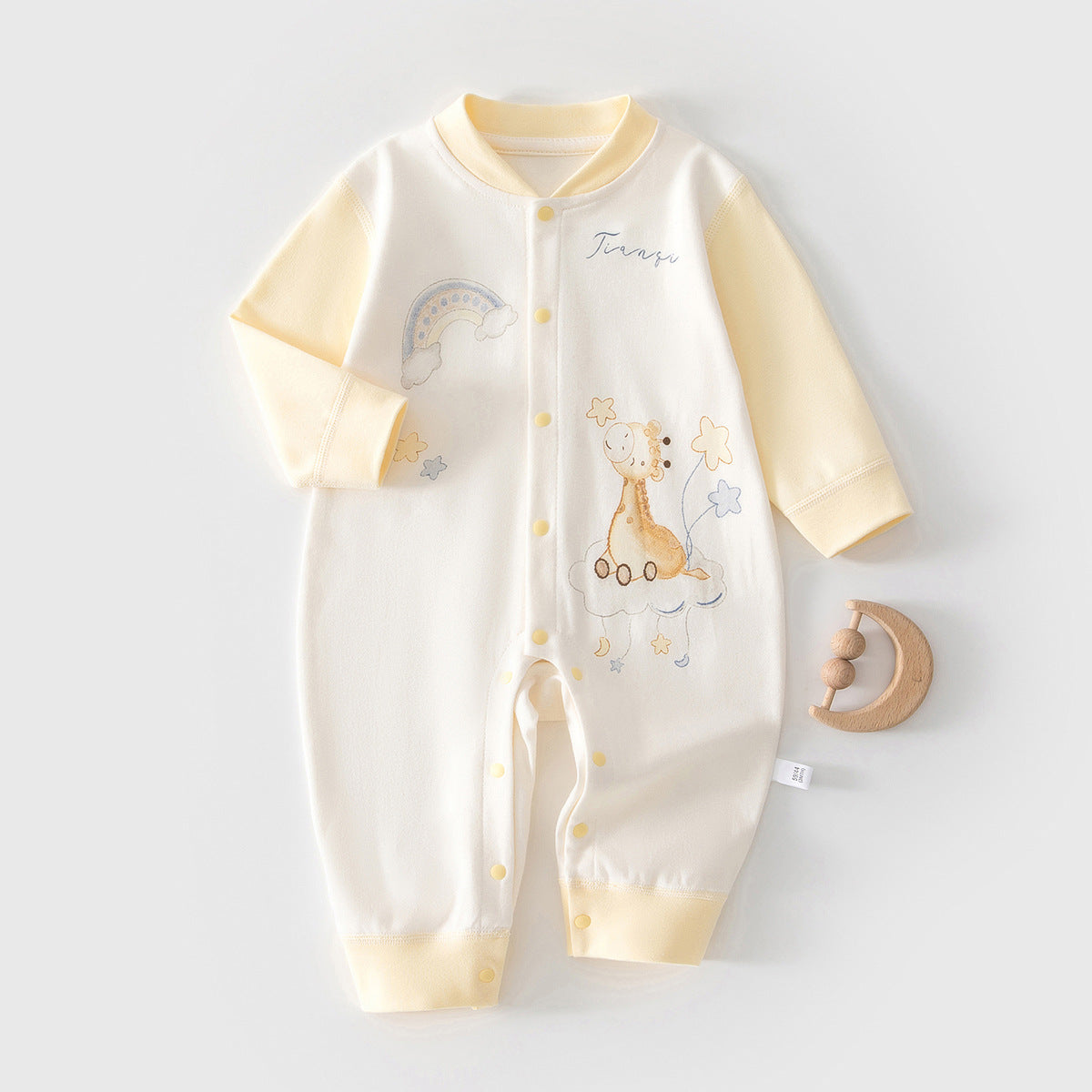 Unisex Baby Solid Color Romper